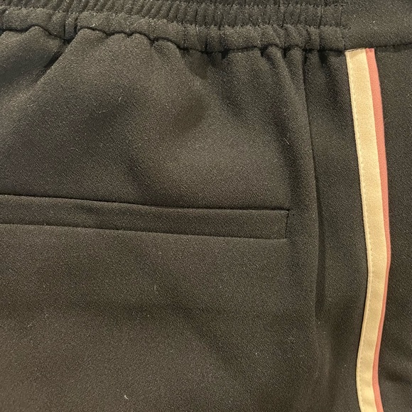 & Other Stories black racer stripe pants with pink stripe - Picture 3 of 6